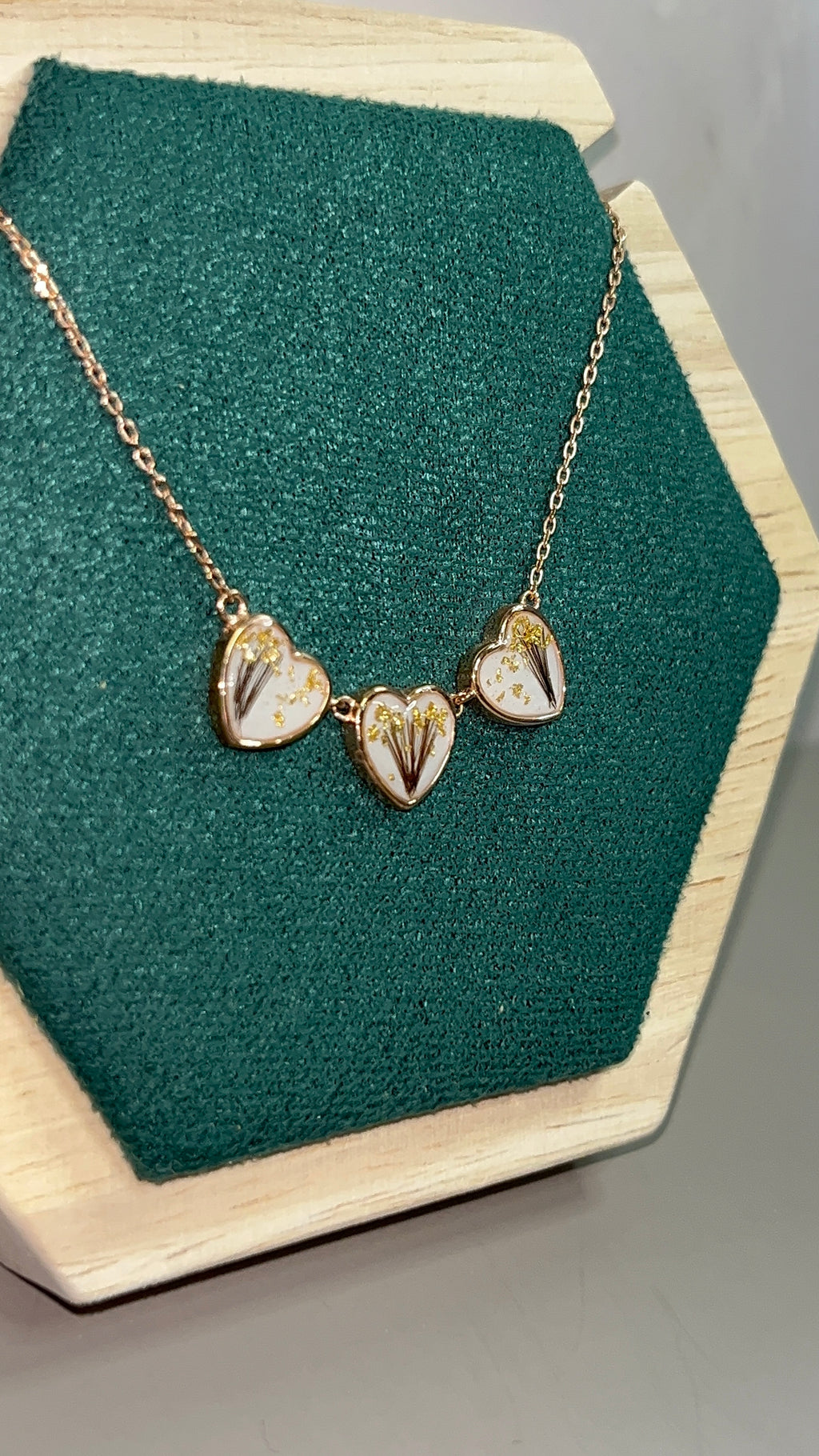 Trinity Heart Memory Necklace