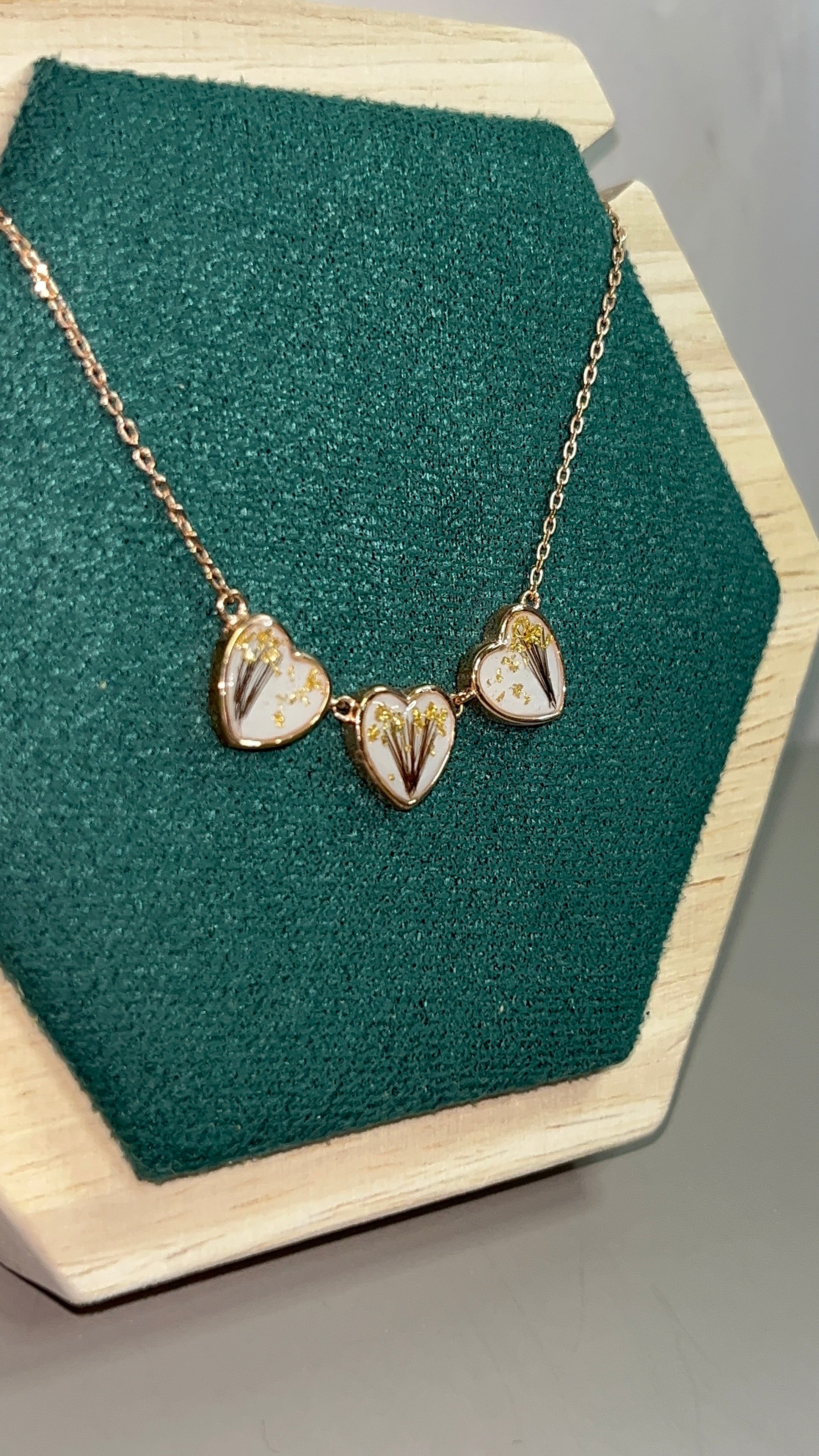 Trinity Heart Memory Necklace