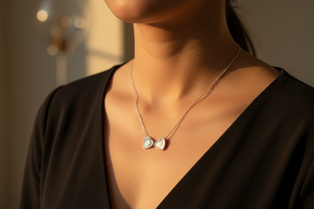 Heart to Heart Memory Necklace